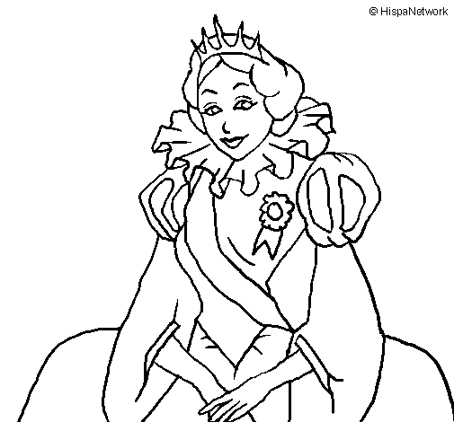 Royal princess coloring page