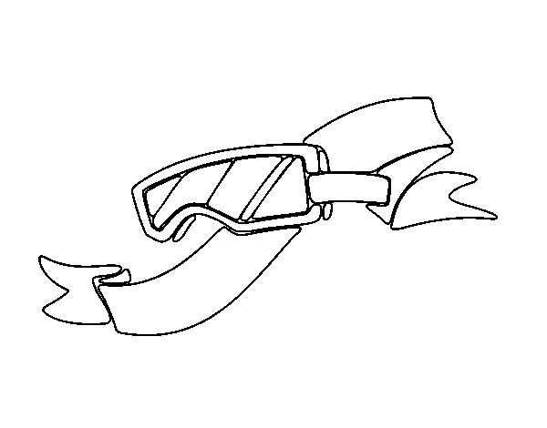 Safety glasses coloring page