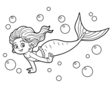 Sea Mermaid coloring page