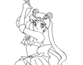 Serena the Sailor Moon coloring page
