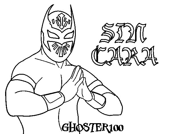 sin cara coloring pages online - photo #2