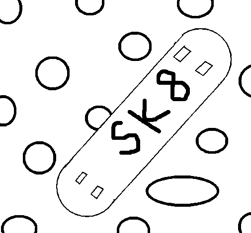 SK8 coloring page