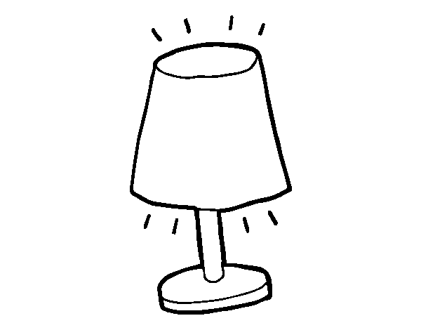 Small Lamp coloring page