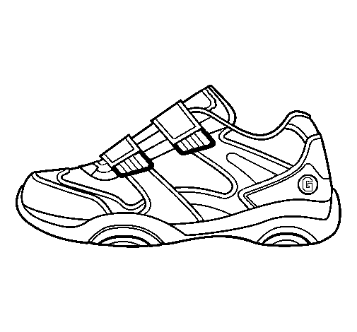 Sneaker coloring page
