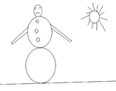 Dibujo de Snowman 4