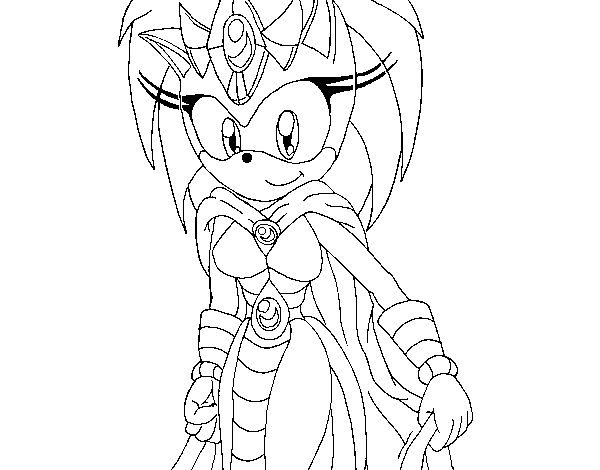 Sonic's mother coloring page