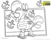 Dibujo de Sponge Bob - Sir pinch-a-lot