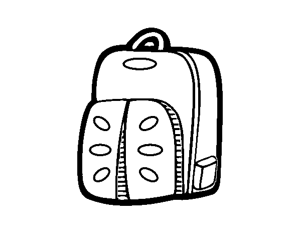 Sports Backpack coloring page