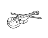 Stradivarius violin coloring page