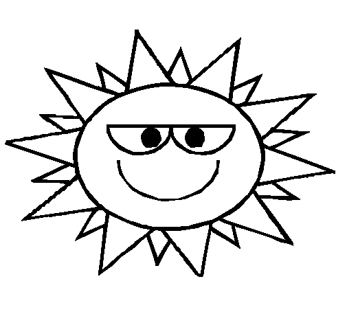 Sun 1 coloring page