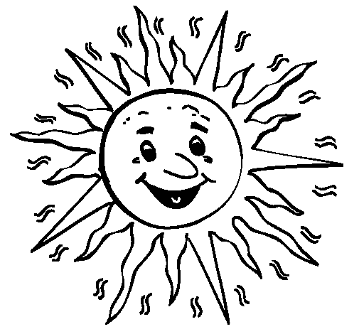 Sun 3a coloring page