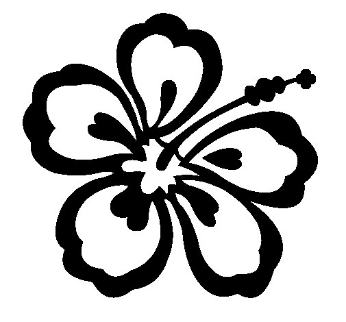 Surfer flower coloring page