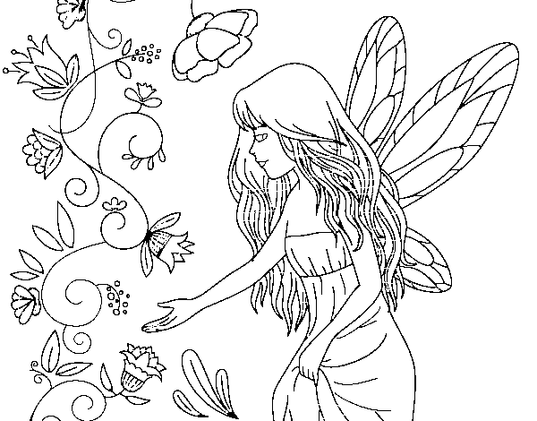 Sylph coloring page