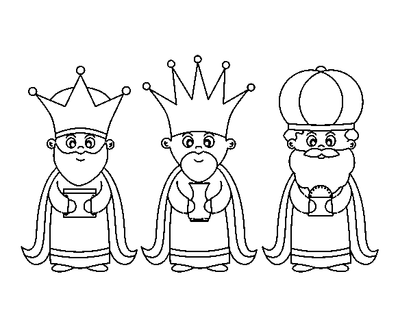 The 3 Wise Men coloring page