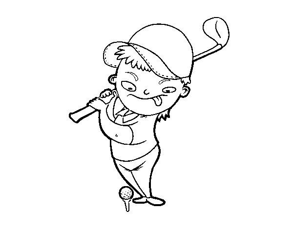 The Golf coloring page