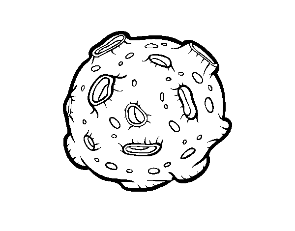 The moon coloring page - Coloringcrew.com