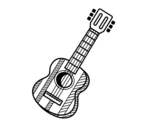 The spanish guitar coloring page