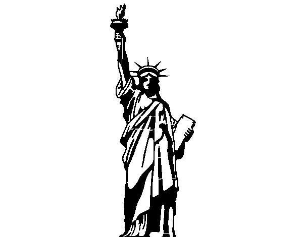 The Statue of Liberty coloring page