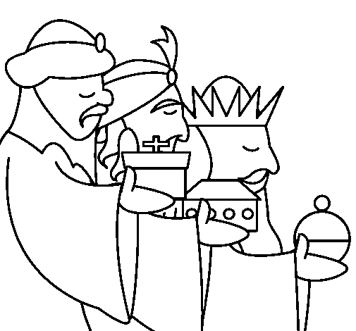 The Three Wise Men 3 coloring page