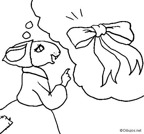 The vain little mouse 5 coloring page