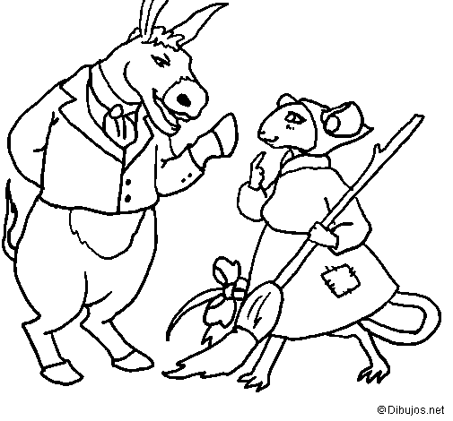 The vain little mouse 9 coloring page