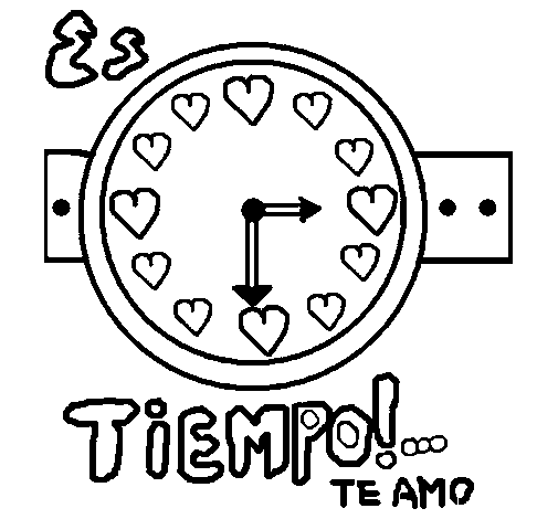 Time coloring page - Coloringcrew.com