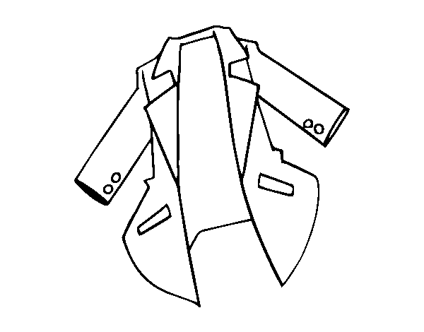 Trench coat coloring page