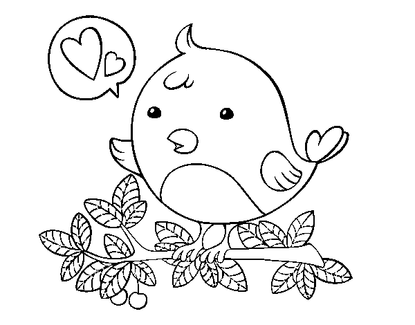 Twitter bird coloring page