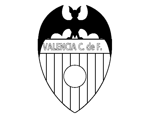 Valencia C.F. crest coloring page