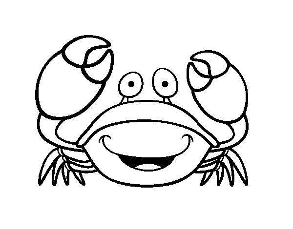 Velvet crab coloring page