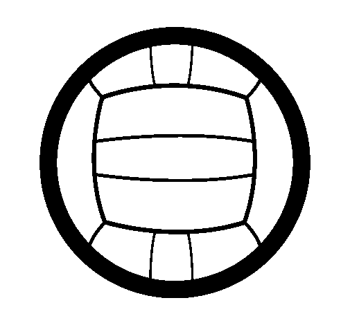 Volleyball coloring page