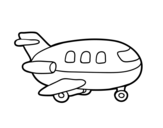 Wooden Plane coloring page