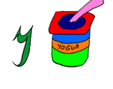 Coloring page Yoghurt painted byivan