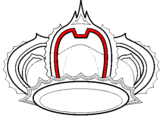 Coloring page Royal crown painted bylinehart