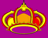 Coloring page Royal crown painted byjj