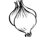 Coloring page onion painted bya