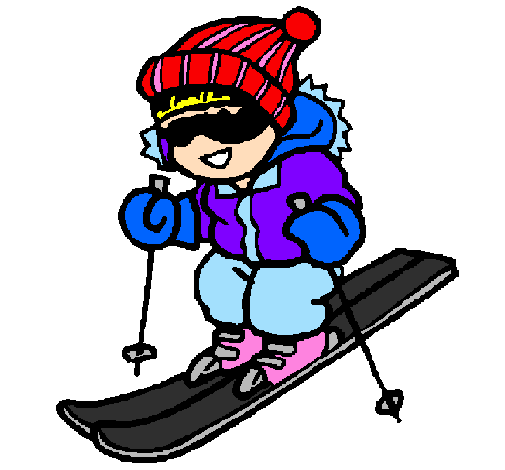 Little boy skiing