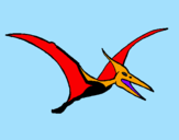 Coloring page Pterodactyl painted bydinosaurio