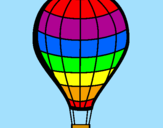 Coloring page Hot-air balloon painted bywillsie
