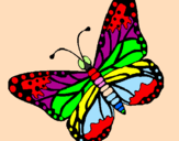 Coloring page Butterfly 4 painted bygabi