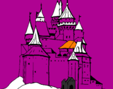 Coloring page Medieval castle painted byrita
