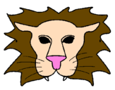Coloring page Lion painted byjj