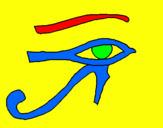 Coloring page Eye of Horus painted bywillsie