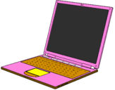Coloring page Laptop painted bysergio