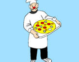 Coloring page Cook painted bywillsie