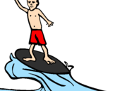 Coloring page Surf painted bykevin