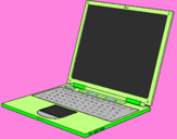Coloring page Laptop painted byMom