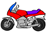 Coloring page Motorbike painted byalex