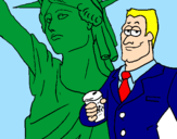 Coloring page United States of America painted bymelissa