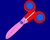 Coloring page Scissors painted byrylin